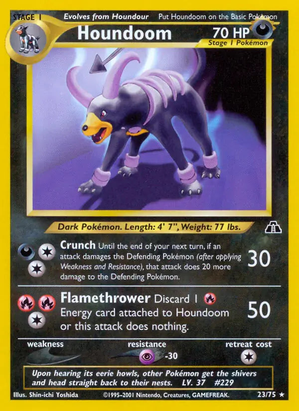 Houndoom⁣ - Neo Discovery⁣ (Rare)⁣ [23] English / Poor / Normal