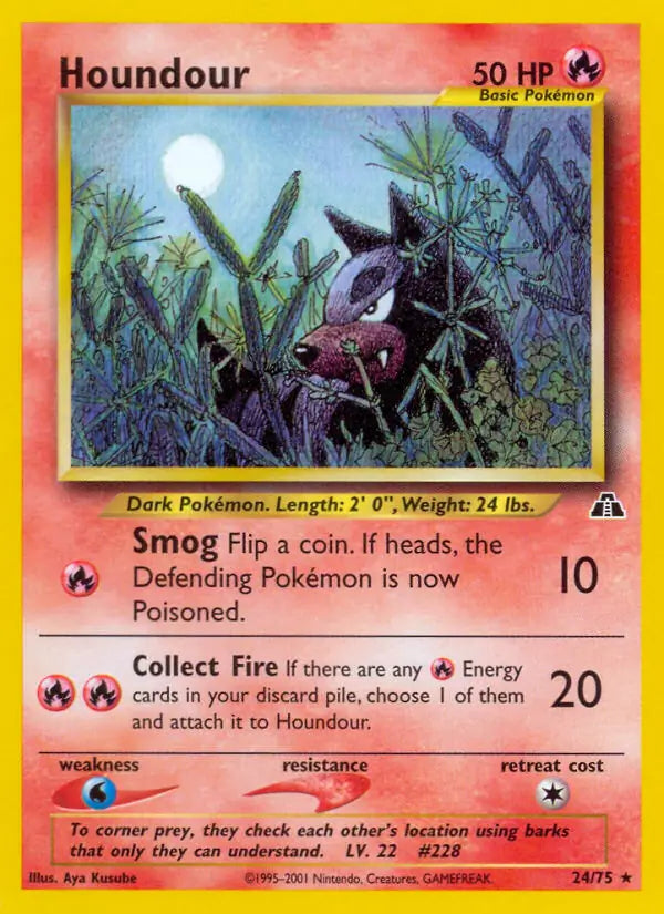 Houndour⁣ - Neo Discovery⁣ (Rare)⁣ [24] English / Good / Normal