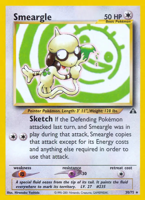 Smeargle⁣ - Neo Discovery⁣ (Rare)⁣ [30] English / Good / Normal