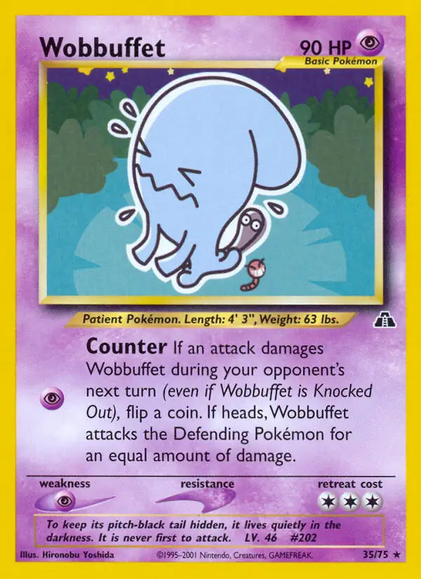 Wobbuffet⁣ - Neo Discovery⁣ (Rare)⁣ [35] English / Excellent / Normal