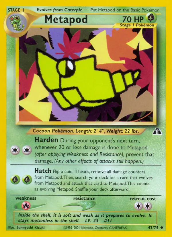Metapod⁣ - Neo Discovery⁣ (Uncommon)⁣ [42] English / Near Mint / 1st-Edition
