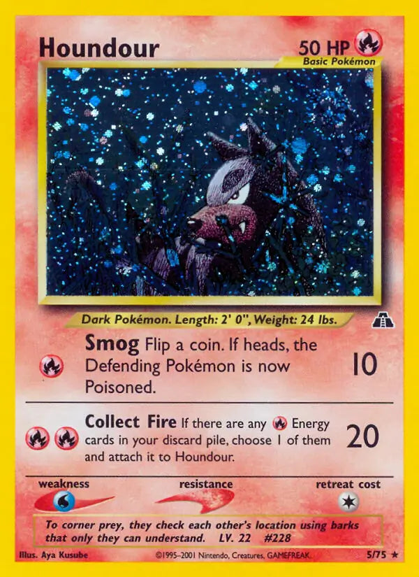 Houndour - Neo Discovery (Holo Rare) [5] Kortspil