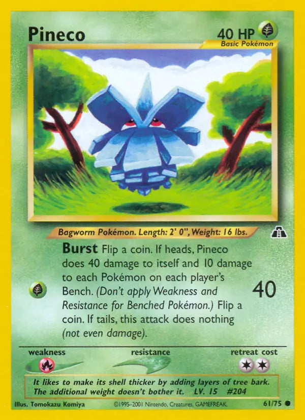 Pineco⁣ - Neo Discovery⁣ (Common)⁣ [61] English / Excellent / Normal