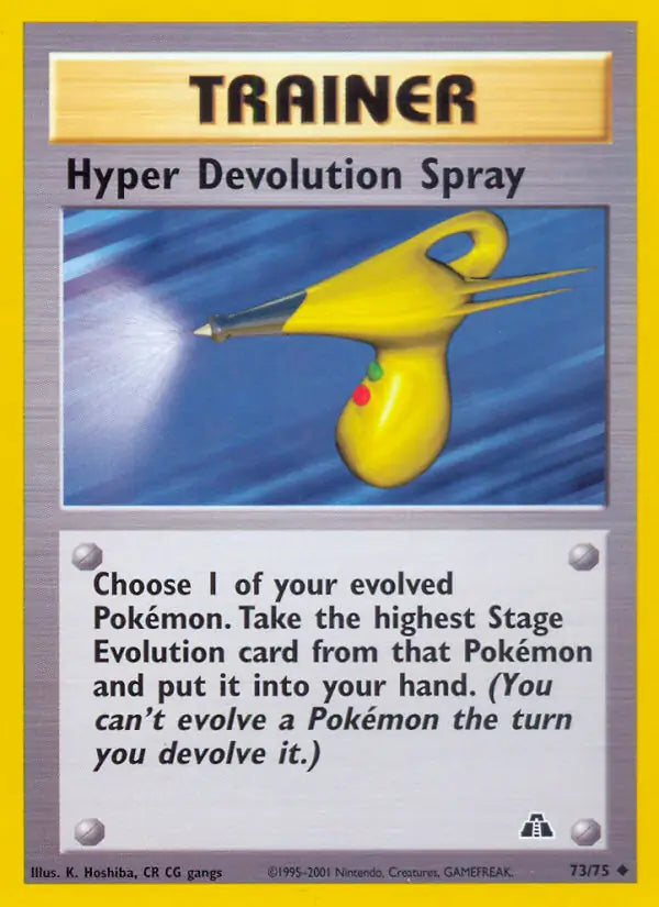 Hyper Devolution Spray⁣ - Neo Discovery⁣ (Uncommon)⁣ [73] English / Played / 1st-Edition