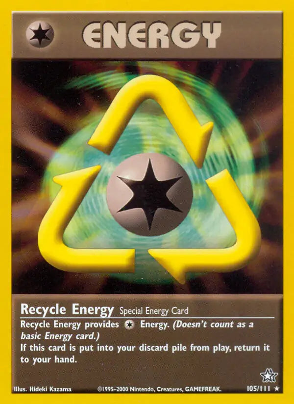 Recycle Energy⁣ - Neo Genesis⁣ (Rare)⁣ [105] English / Near Mint / 1st-Edition