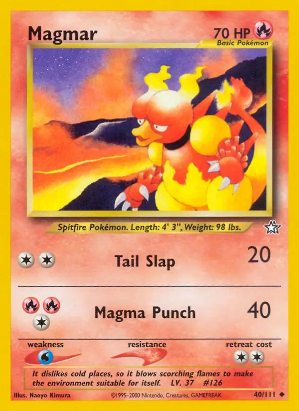 Magmar⁣ - Neo Genesis⁣ (Uncommon)⁣ [40] English / Near Mint / 1st-Edition