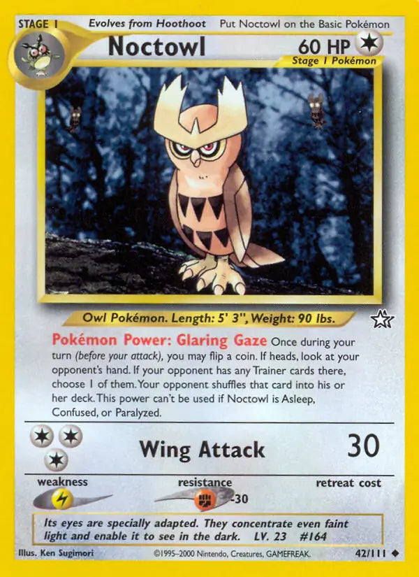 Noctowl⁣ - Neo Genesis⁣ (Uncommon)⁣ [42] English / Near Mint / 1st-Edition