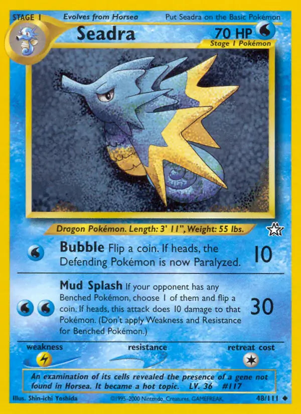 Seadra⁣ - Neo Genesis⁣ (Uncommon)⁣ [48] English / Played / Normal