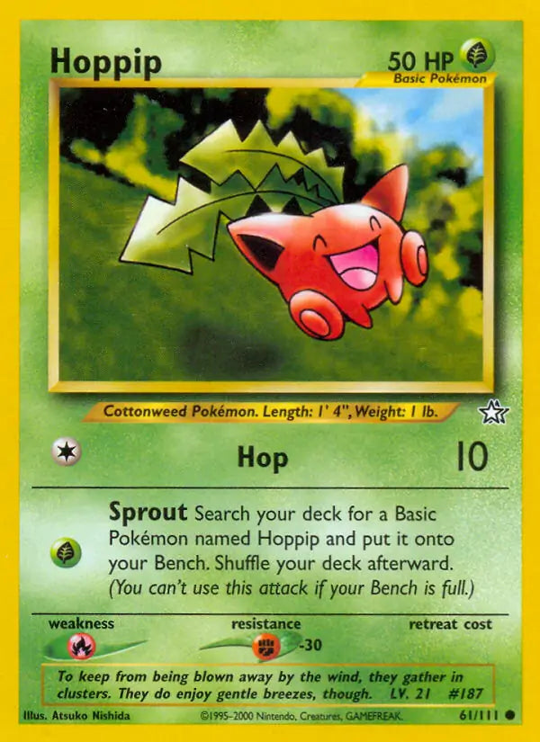 Hoppip⁣ - Neo Genesis⁣ (Common)⁣ [61] English / Excellent / 1st-Edition