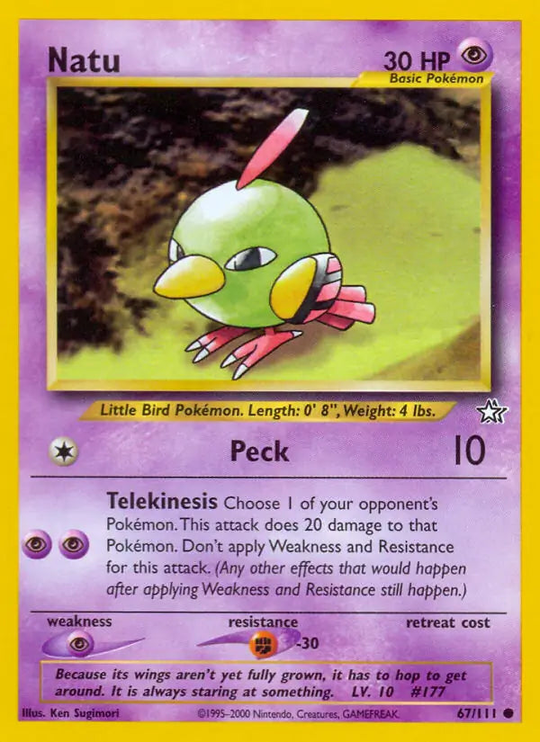Natu⁣ - Neo Genesis⁣ (Common)⁣ [67] English / Excellent / 1st-Edition