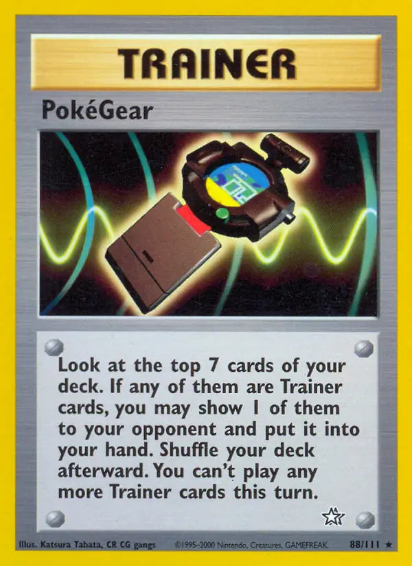 PokéGear⁣ - Neo Genesis⁣ (Rare)⁣ [88] English / Poor / Normal