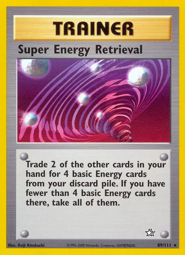 Super Energy Retrieval⁣ - Neo Genesis⁣ (Rare)⁣ [89] English / Played / Normal