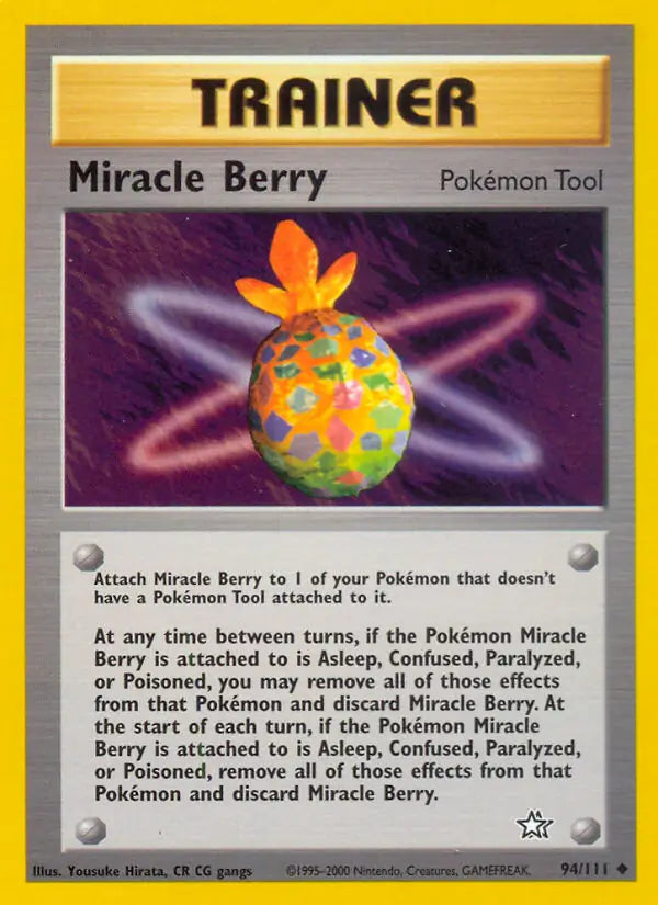 Miracle Berry⁣ - Neo Genesis⁣ (Uncommon)⁣ [94] English / Excellent / 1st-Edition