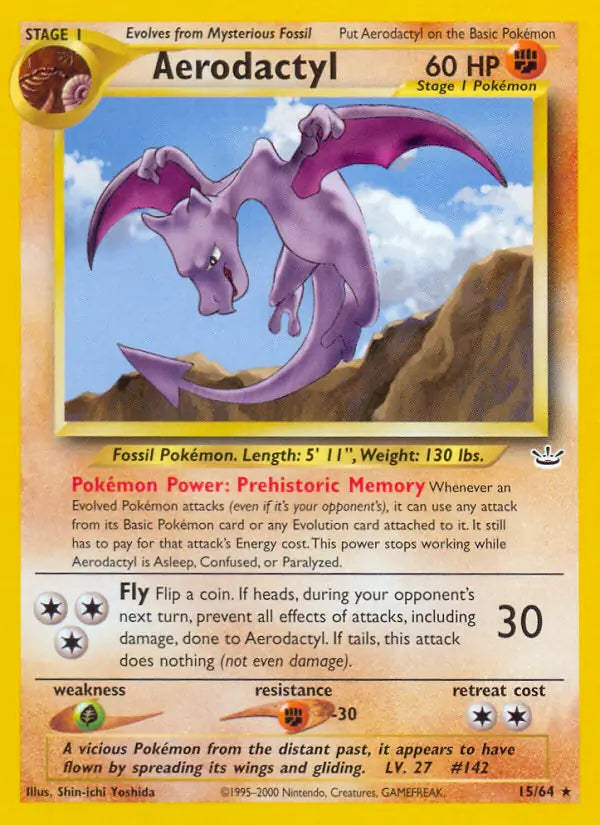 Aerodactyl⁣ - Neo Revelation⁣ (Rare)⁣ [15] English / Excellent / Normal