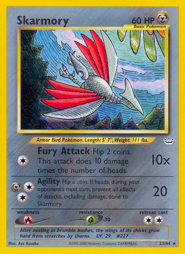 Skarmory⁣ - Neo Revelation⁣ (Rare)⁣ [23] English / Good / Normal
