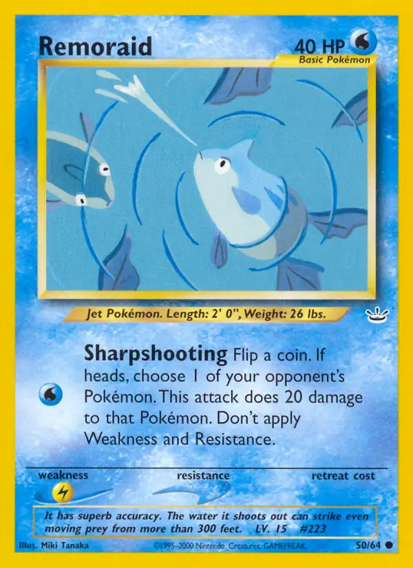 Remoraid⁣ - Neo Revelation⁣ (Common)⁣ [50] English / Poor / Normal