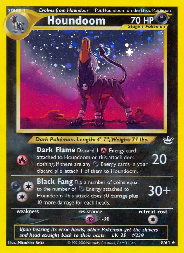Houndoom⁣ - Neo Revelation⁣ (Holo Rare)⁣ [8] English / Poor / Normal