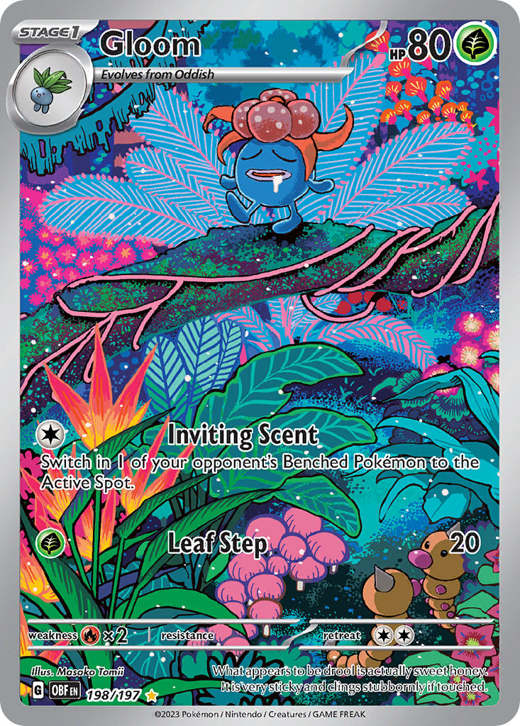 Gloom⁣ - Obsidian Flames⁣ (Illustration Rare)⁣ [198] English / Near Mint / Normal