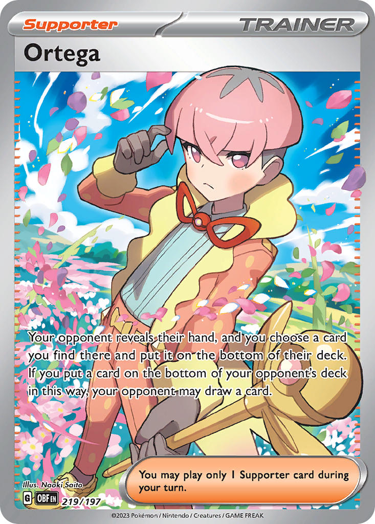 Ortega⁣ - Obsidian Flames⁣ (Ultra Rare)⁣ [219] English / Excellent / Normal