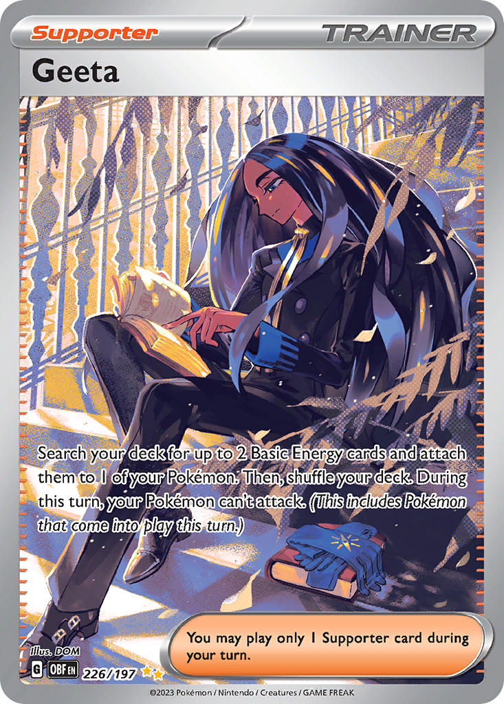 Geeta⁣ - Obsidian Flames⁣ (Special Illustration Rare)⁣ [226] English / Near Mint / Normal