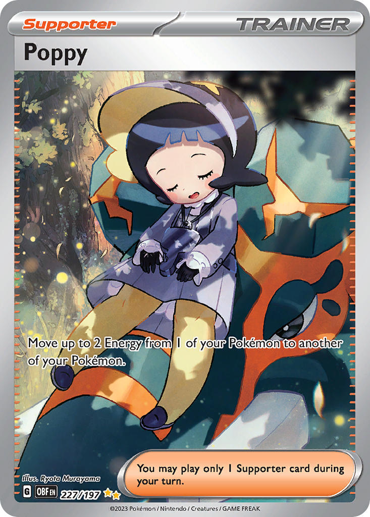 Poppy⁣ - Obsidian Flames⁣ (Special Illustration Rare)⁣ [227] English / Near Mint / Normal