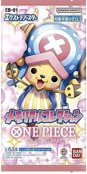 One Piece Card Game Japansk Memorial Collection EB01 Booster Pack Kortspil