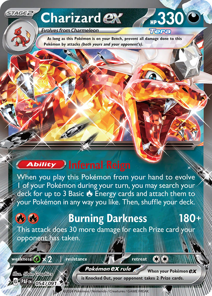 Charizard ex⁣ - Paldean Fates⁣ (Double Rare)⁣ [054] English / Near Mint / Normal