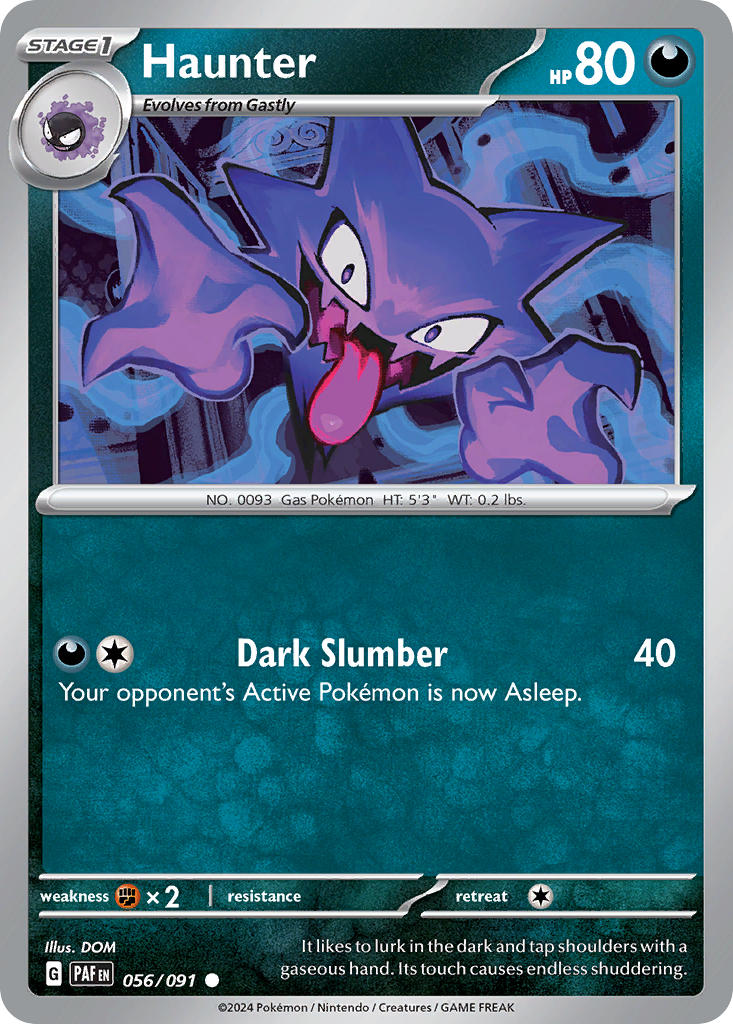 Haunter⁣ - Paldean Fates⁣ (Common)⁣ [056] English / Near Mint / Reverse-Holo Normal