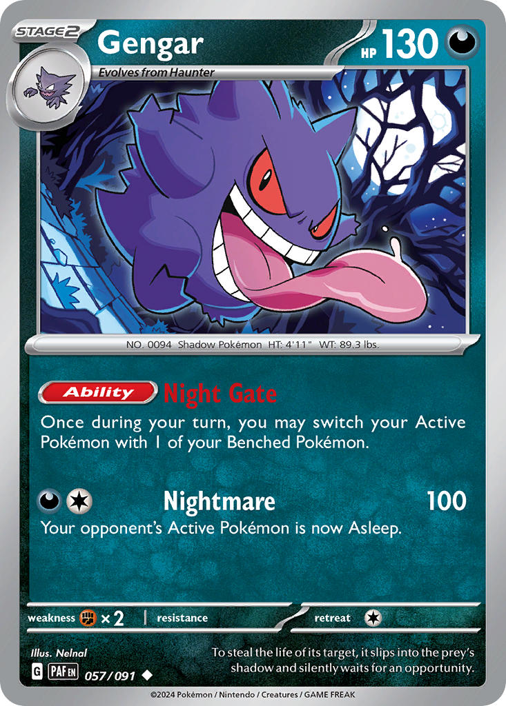Gengar⁣ - Paldean Fates⁣ (Uncommon)⁣ [057]