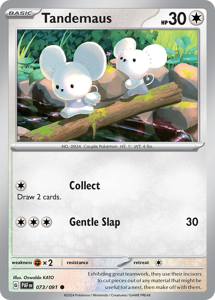 Tandemaus⁣ - Paldean Fates⁣ (Common)⁣ [073] English / Near Mint / Reverse-Holo Normal