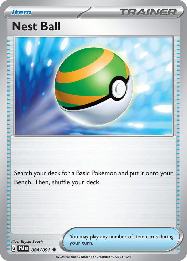 Nest Ball⁣ - Paldean Fates⁣ (Uncommon)⁣ [084] English / Near Mint / Reverse-Holo Normal
