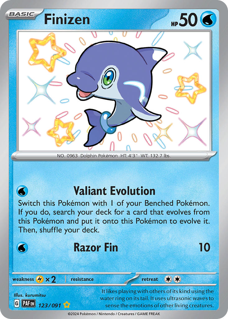 Finizen⁣ - Paldean Fates⁣ (Shiny Rare)⁣ [123] English / Near Mint / Normal