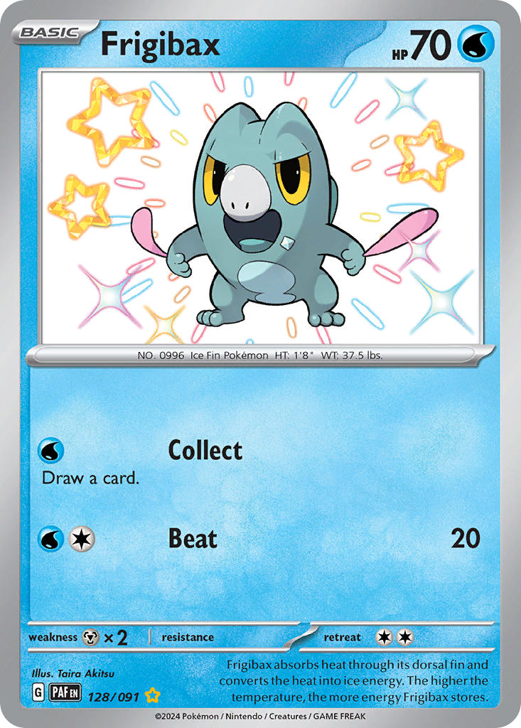 Frigibax⁣ - Paldean Fates⁣ (Shiny Rare)⁣ [128] English / Near Mint / Normal
