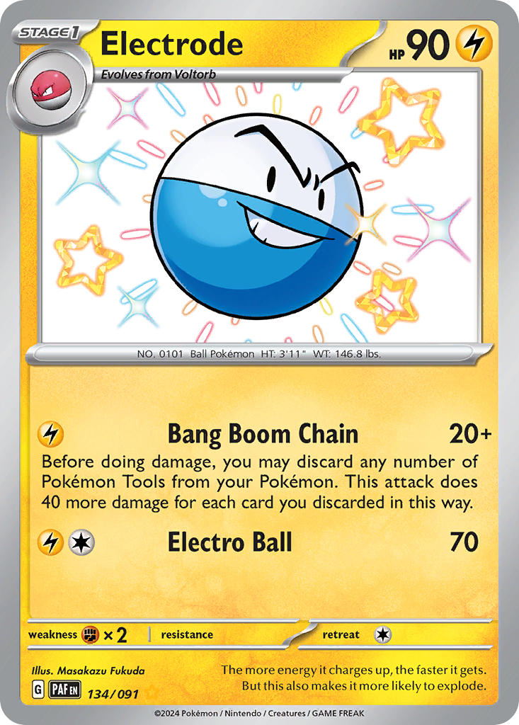 Electrode⁣ - Paldean Fates⁣ (Shiny Rare)⁣ [134] English / Near Mint / Normal