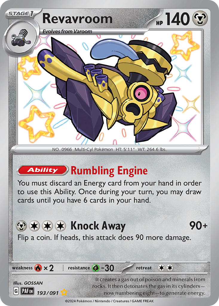 Revavroom⁣ - Paldean Fates⁣ (Shiny Rare)⁣ [193] English / Near Mint / Normal