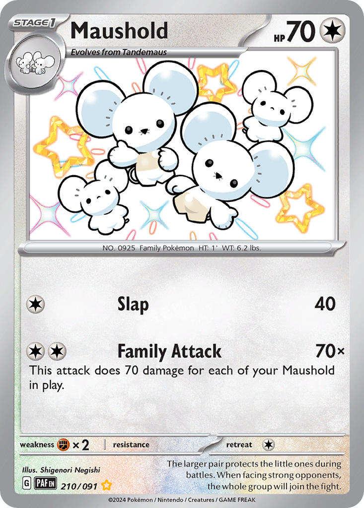 Maushold⁣ - Paldean Fates⁣ (Shiny Rare)⁣ [210] English / Near Mint / Normal
