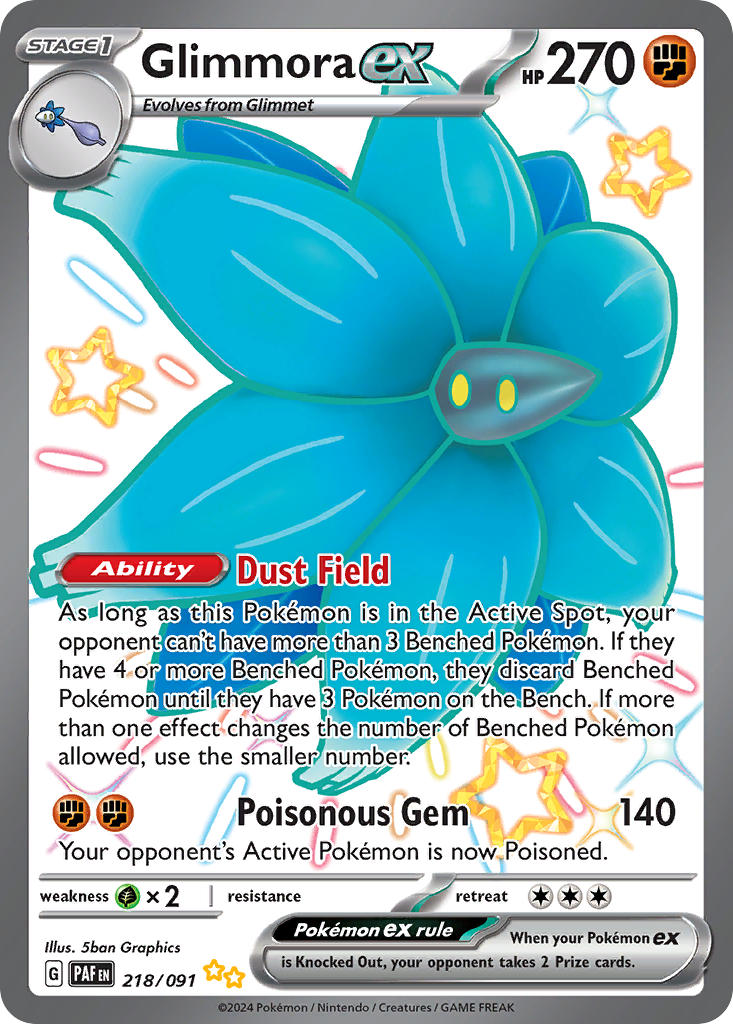 Glimmora ex⁣ - Paldean Fates⁣ (Shiny Ultra Rare)⁣ [218] English / Near Mint / Normal