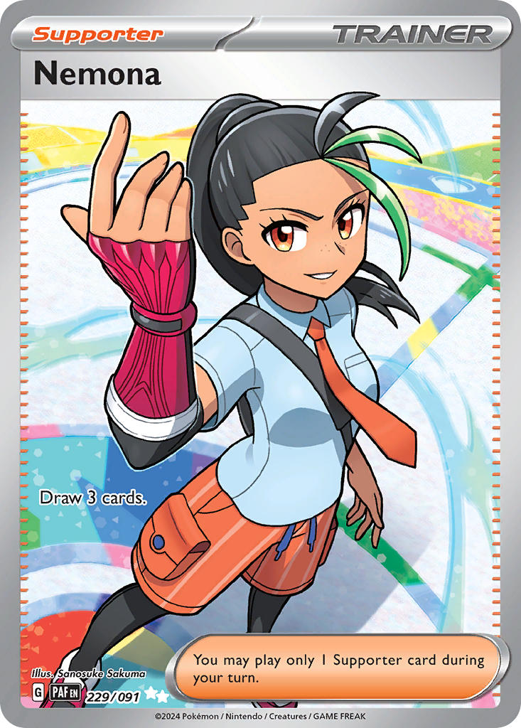 Nemona⁣ - Paldean Fates⁣ (Ultra Rare)⁣ [229] English / Excellent / Normal