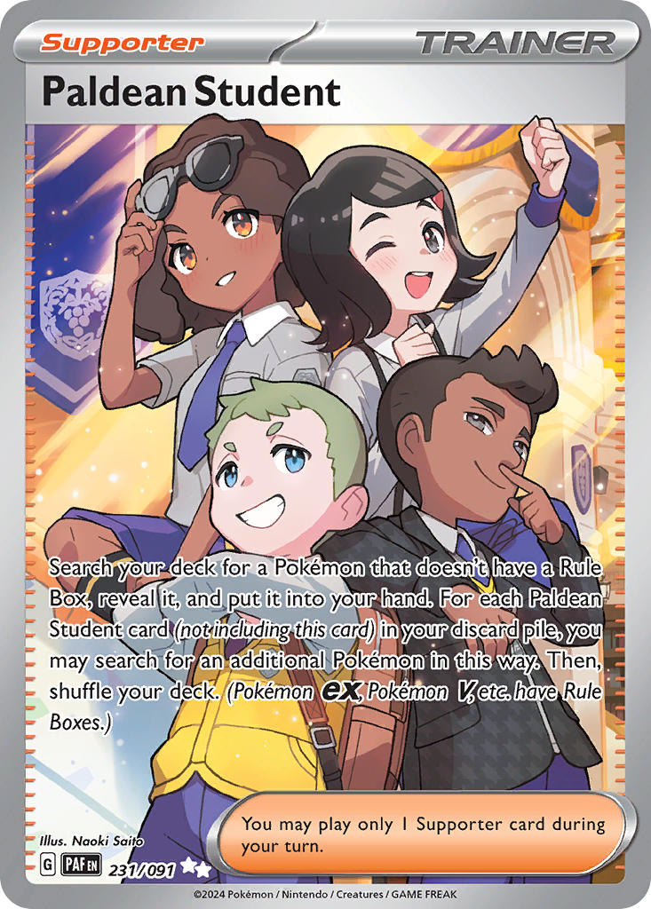 Paldean Student⁣ - Paldean Fates⁣ (Ultra Rare)⁣ [231] English / Near Mint / Normal