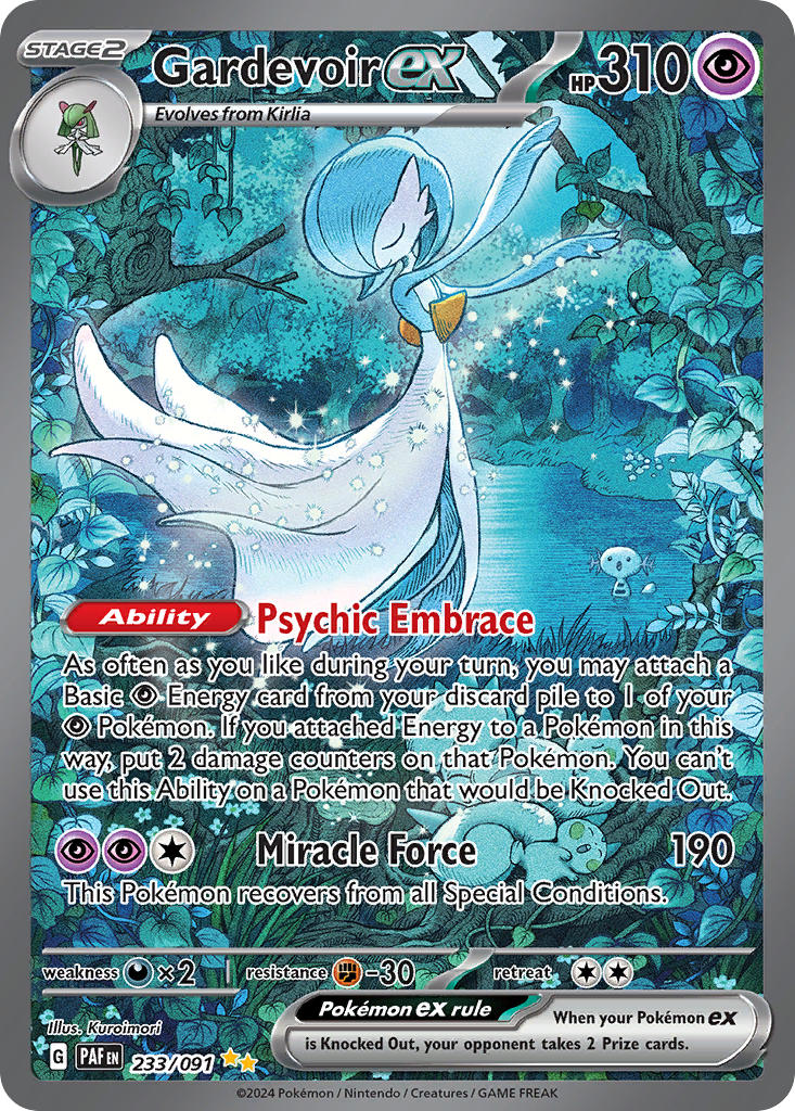 Gardevoir ex⁣ - Paldean Fates⁣ (Special Illustration Rare)⁣ [233] English / Good / Normal