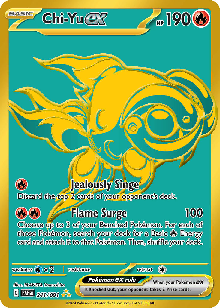 Chi-Yu ex⁣ - Paldean Fates⁣ (Secret Rare)⁣ [241] English / Near Mint / Normal