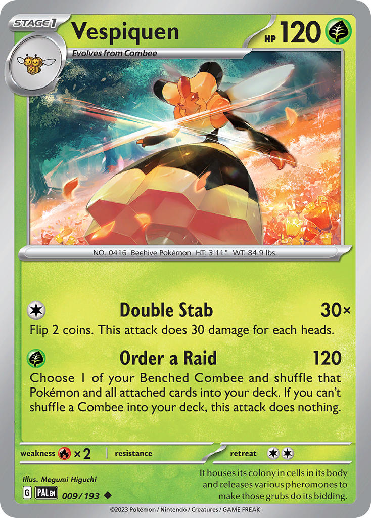 Vespiquen⁣ - Paldea Evolved⁣ (Uncommon)⁣ [009] English / Near Mint / Normal