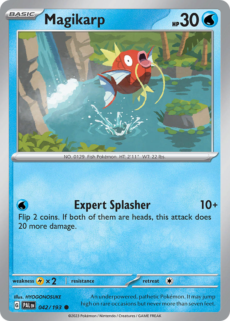 Magikarp⁣ - Paldea Evolved⁣ (Common)⁣ [042] English / Near Mint / Reverse-Holo Normal