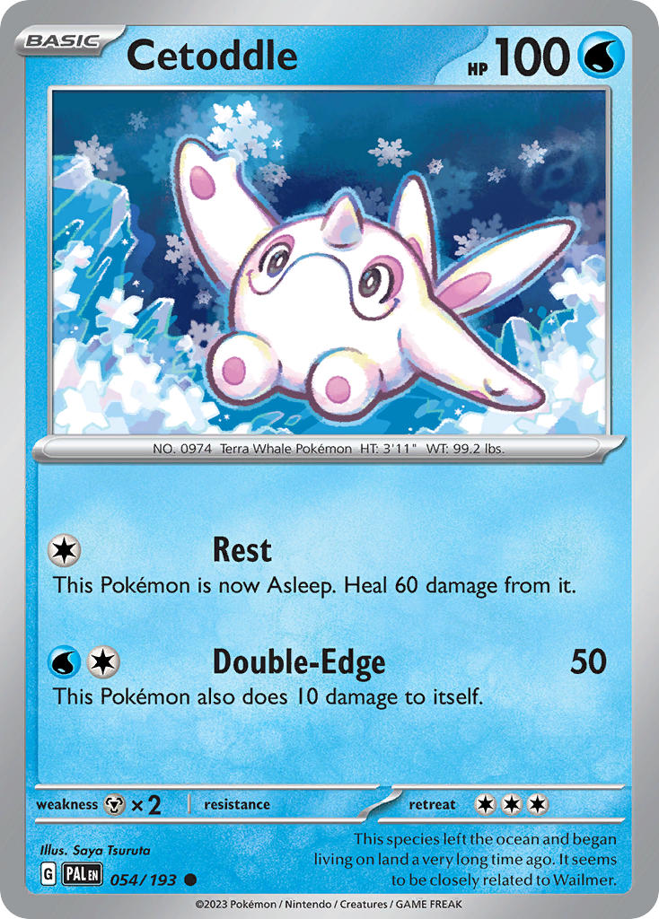 Cetoddle⁣ - Paldea Evolved⁣ (Common)⁣ [054] English / Near Mint / Reverse-Holo Normal