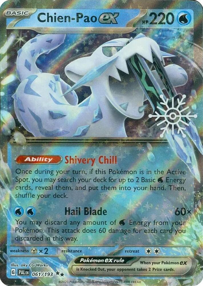 Chien-Pao ex - Paldea Evolved (Snow Flake Stamp) [061] Kortspil