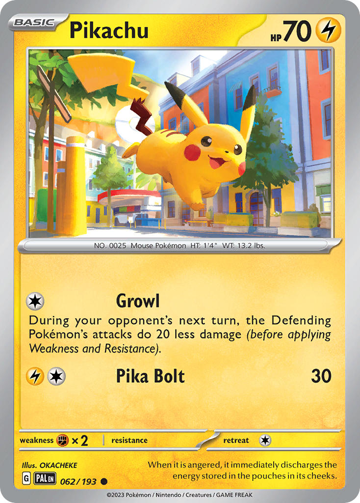 Pikachu⁣ - Paldea Evolved⁣ (Common)⁣ [062] English / Near Mint / Reverse-Holo Normal