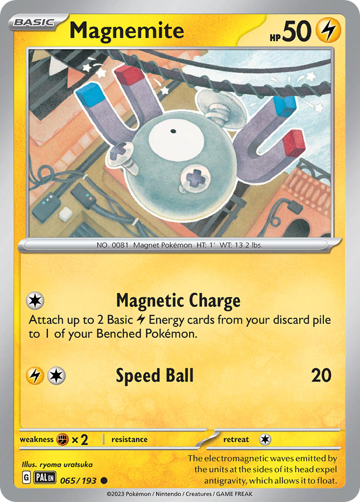 Magnemite⁣ - Paldea Evolved⁣ (Common)⁣ [065] English / Near Mint / Reverse-Holo Normal
