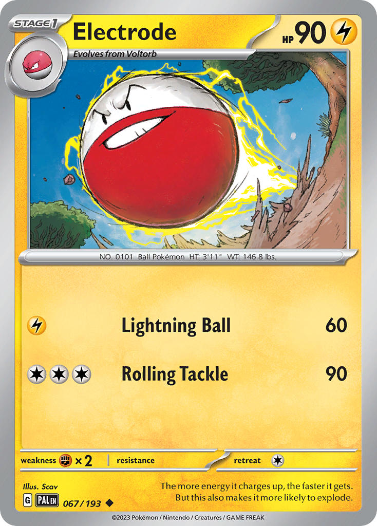 Electrode⁣ - Paldea Evolved⁣ (Uncommon)⁣ [067] English / Near Mint / Reverse-Holo Normal