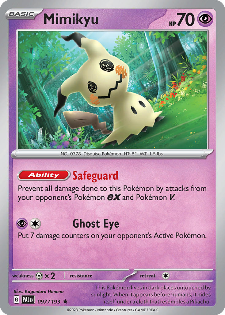 Mimikyu⁣ - Paldea Evolved⁣ (Rare)⁣ [097] English / Near Mint / Normal