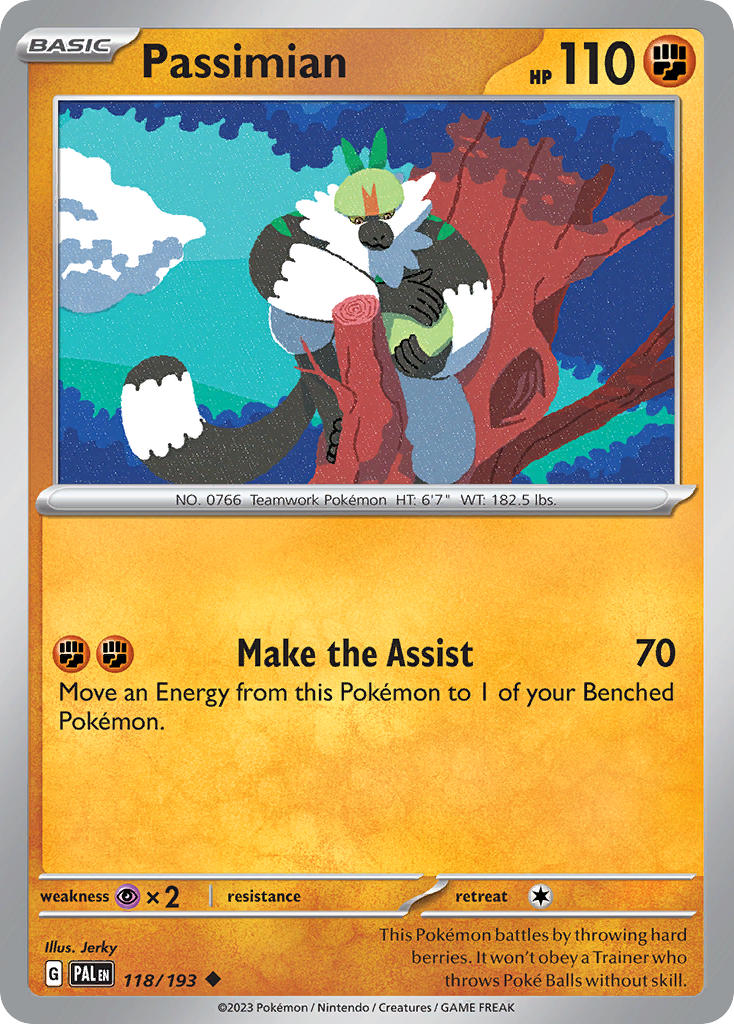 Passimian⁣ - Paldea Evolved⁣ (Uncommon)⁣ [118] English / Near Mint / Reverse-Holo Normal